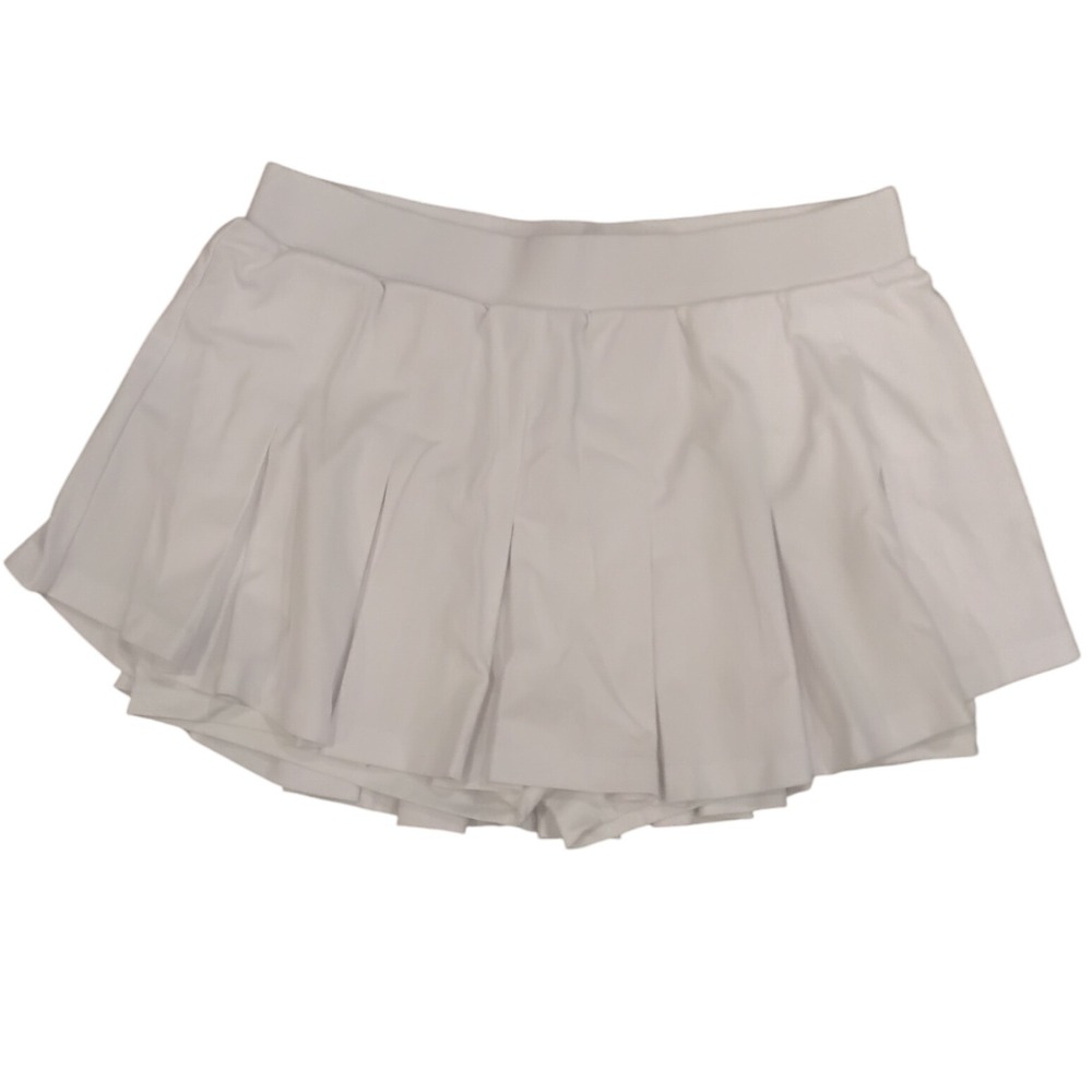 Halara White Pleated Skirt Shorts Athletic Tennis Golf Skort Women XL